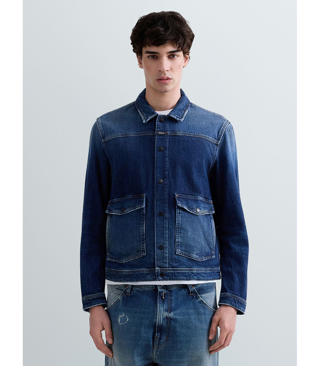 FC BAYERN着用 ヴィンテージ風 デニムジャケット